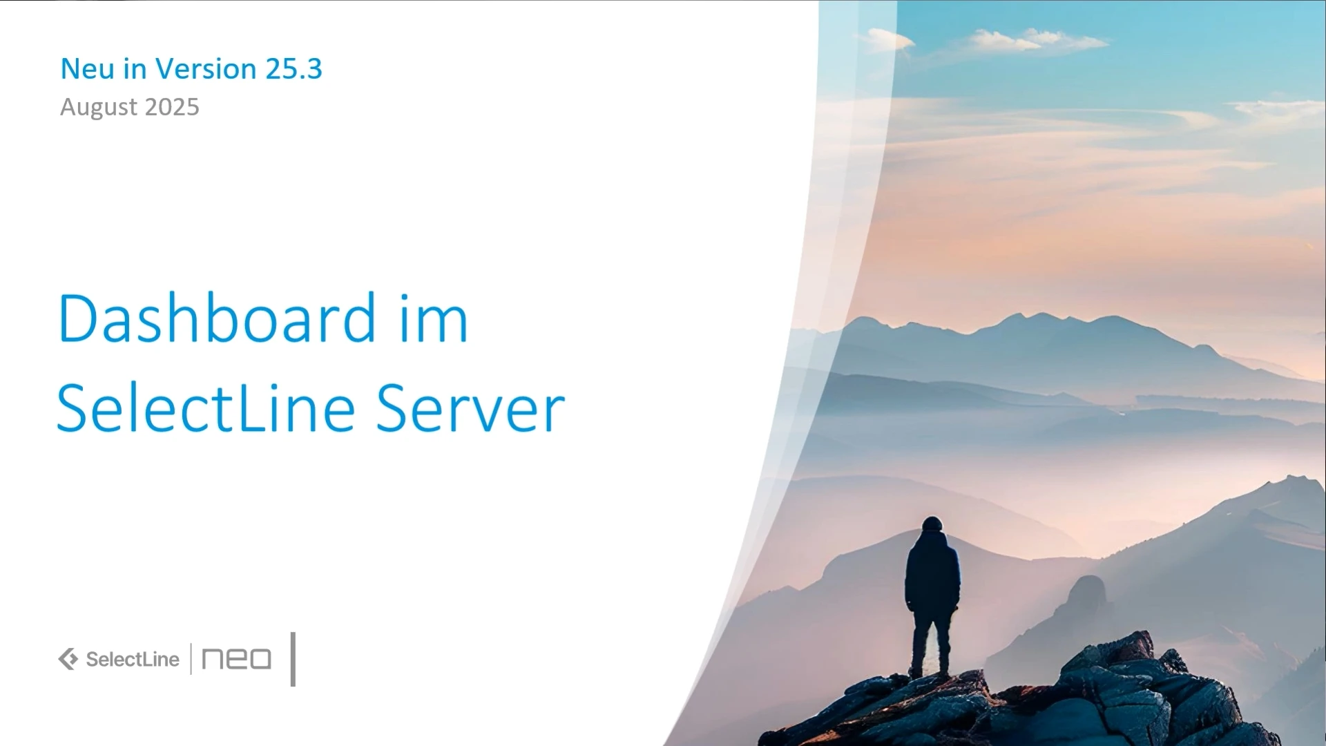Neues in Version 25.3 - Dashboard im SelectLine Server | SelectLine ...